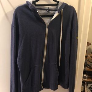Oversized USA navy blue zip up